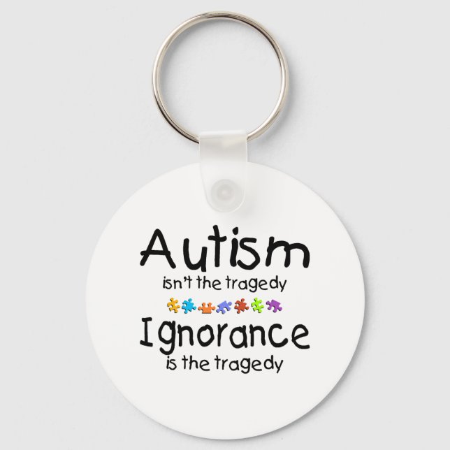 Autism Ignorance Nyckelring (Framsida)