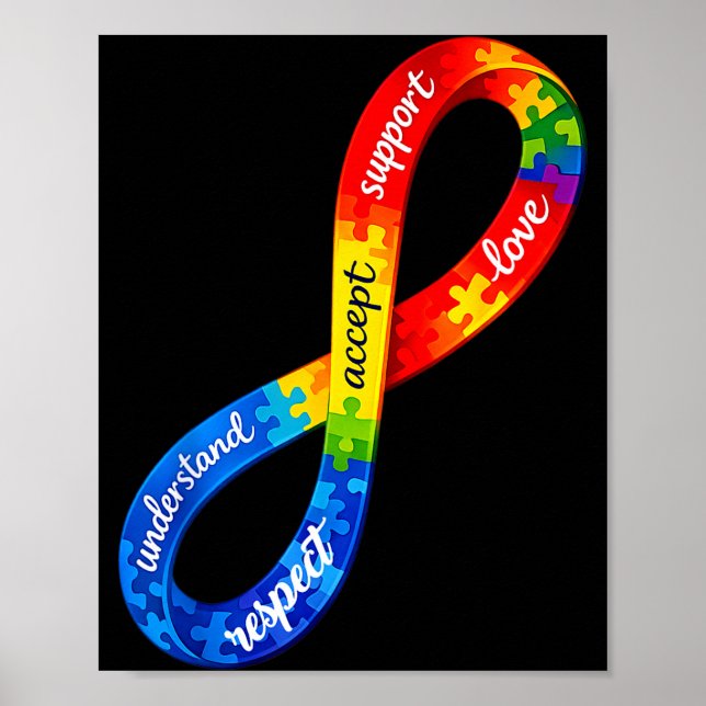 Autism infinity ribbon design a neurodiversity poster (Framsidan)