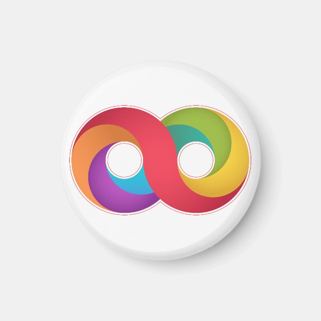 Autism Infinity Sign Magnet (Framsidan)