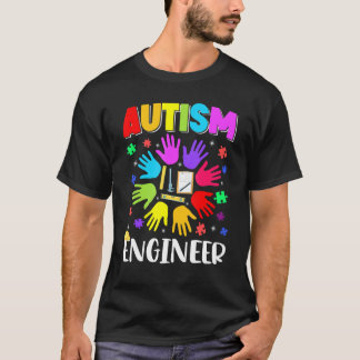 Autism Ingenjör Pussel Autism Medvetenhet Autistis T Shirt