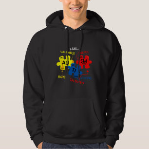 Autism Inslag Periodic Bord Awareness Asd Manar W Hoodie