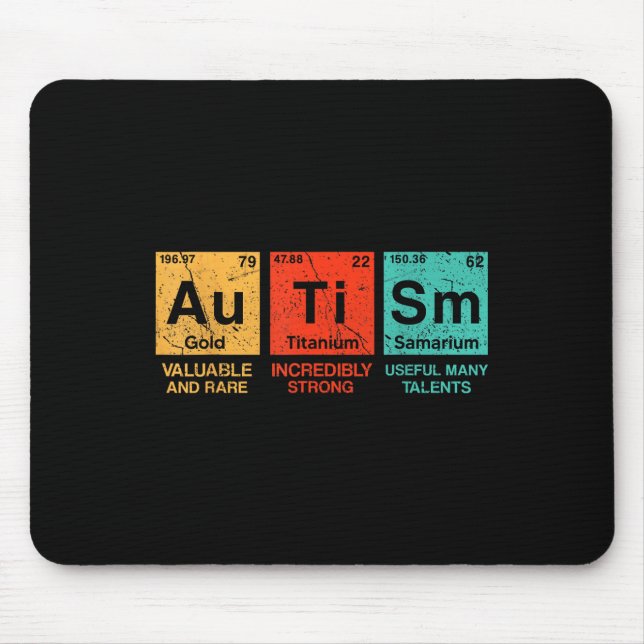 Autism Inslag Periodic Bord Awareness Asd Manar W Musmatta (Framsidan)