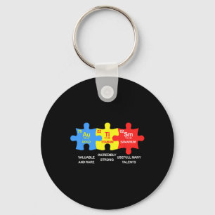 Autism Inslag Periodic Bord Awareness Asd Manar W Nyckelring