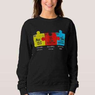 Autism Inslag Periodic Bord Awareness Asd T Shirt