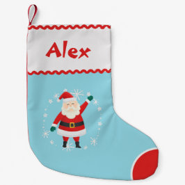 Autism Inspired - Custom Santa Christmas Stocking Liten Julstrumpa