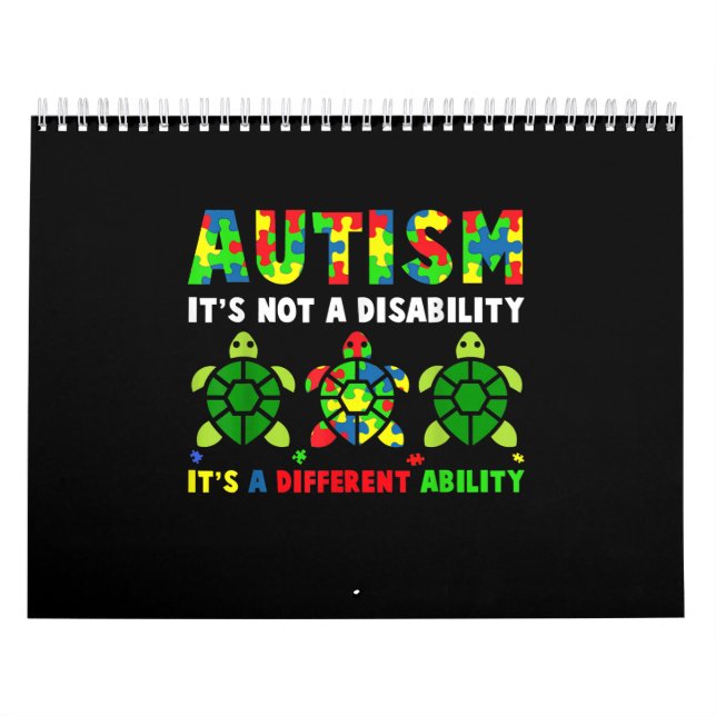 Autism - inte en handikappmedveten autism kalender (Omslag)
