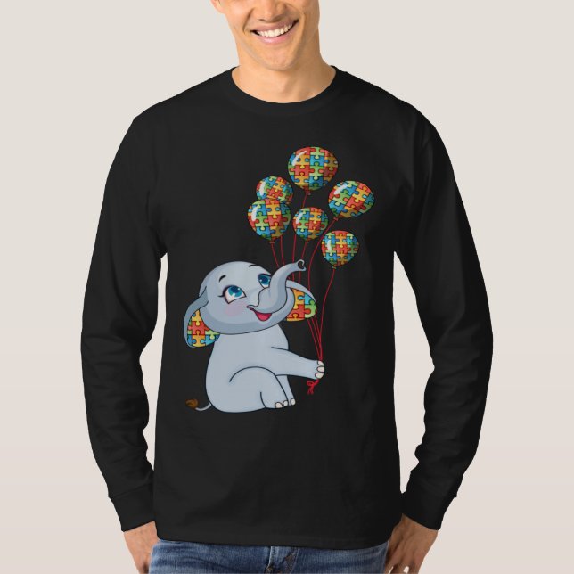 Autism is my Incredible talent Baby Elephant Autis T Shirt (Framsida)