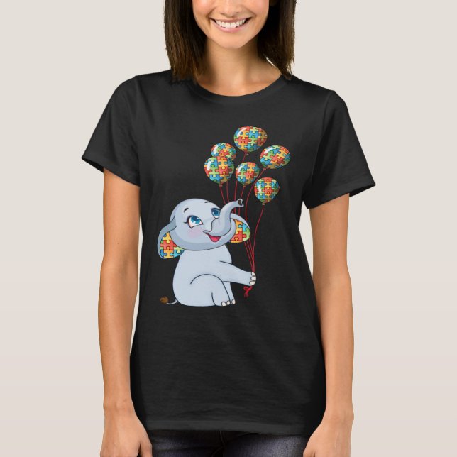 Autism is my Incredible talent Baby Elephant Autis T Shirt (Framsida)