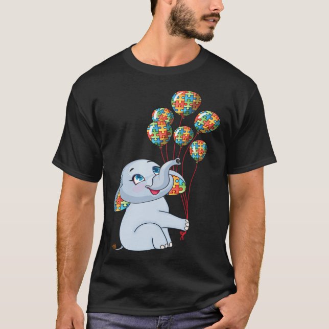 Autism is my Incredible talent Baby Elephant Autis T Shirt (Framsida)