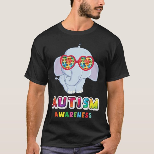 Autism is my Incredible talent Baby Elephant Autis T Shirt (Framsida)