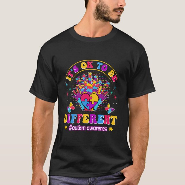 Autism It'S Ok To Be Different Autism T Shirt (Framsida)