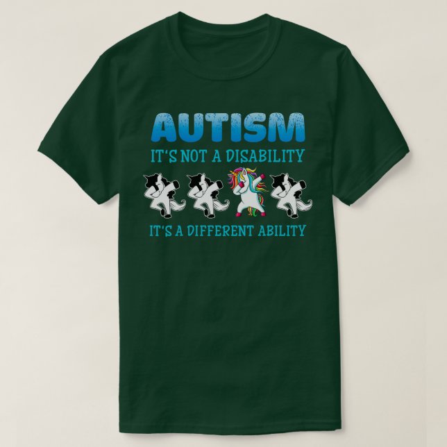 Autism itx27s är inte ett funktionshinder itx27s s t shirt (Design framsida)