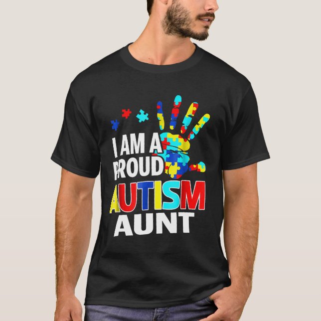 Autism-Jag Är En Stolt Autism Faster T Shirt (Framsida)