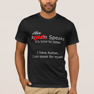 Autism - jag kan tala för jag själv tshirten t-shirt