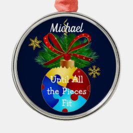 Autism Jul Bauble Julgransprydnad Metall