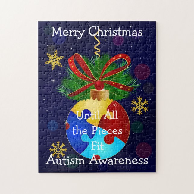 Autism Jul Bauble Pussel (Vertikal)