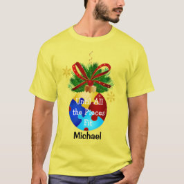 Autism Jul Bauble T Shirt