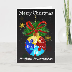 Autism Julbägare Helgkort