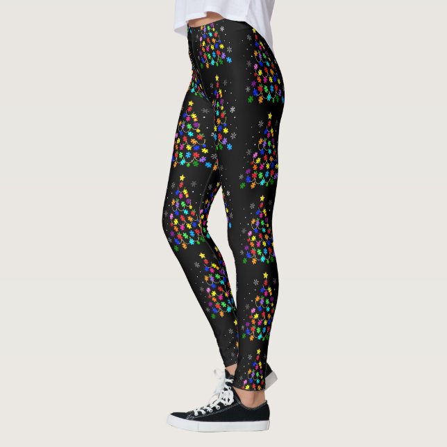 Autism Julgran Leggings (Vänster)