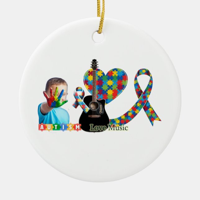 Autism Julgransprydnad Keramik (Framsidan)