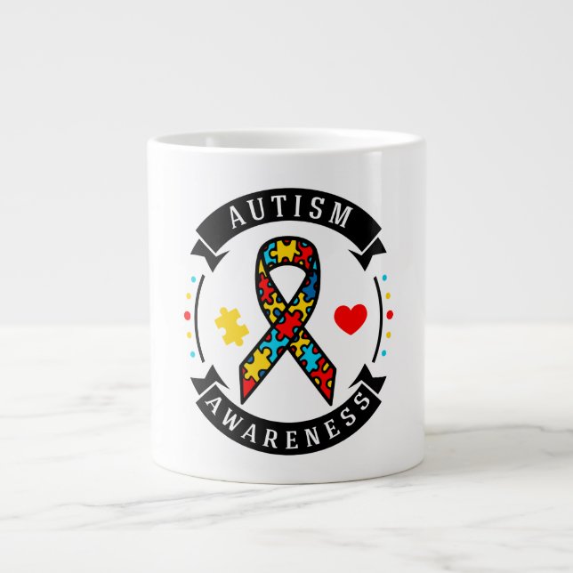 Autism Jumbo Mugg (Framsidan)