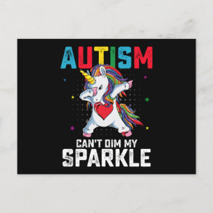 Autism kan inte förvränga min Gnistras medvetandeg Vykort