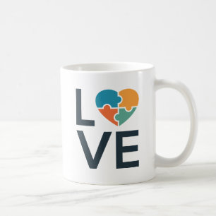 Autism Kärlek Kaffemugg