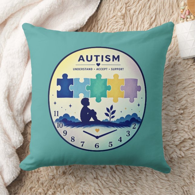 Autism Kastkudde Kudde (Filt)