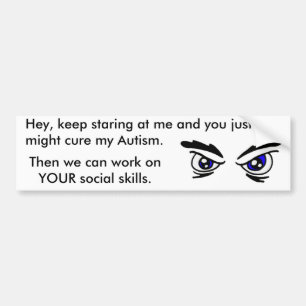 Autism/KeepStaring Bildekal