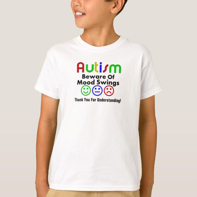Autism Kids BasicTaggless ComfortSoft® T-Shirt (Framsida)
