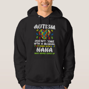Autism Kom med manuell Nana Awareness Gran Hoodie