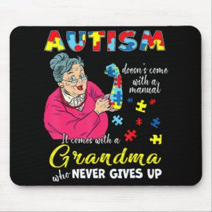 Autism Komar inte med en manuell mormor som Musmatta