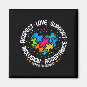 Autism Kvinnor i Manar respekterar Kärlek Support  Magnet