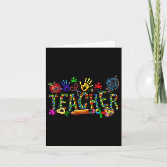 Autism Lacher Autism Awareness Coquette Autism Kort (Framsida)