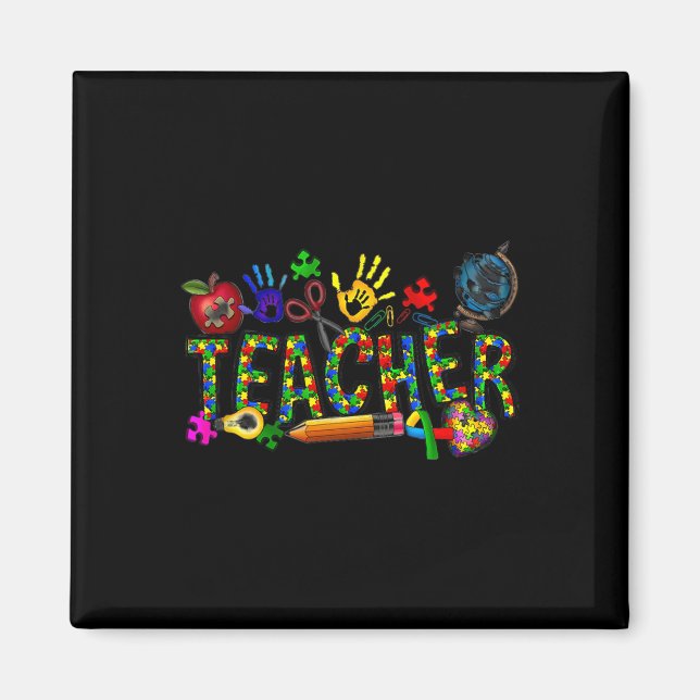 Autism Lacher Autism Awareness Coquette Autism Magnet (Framsidan)