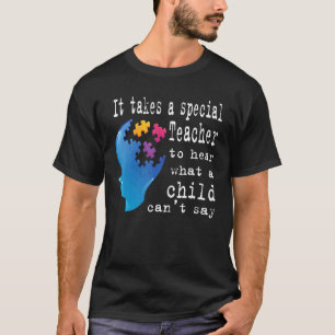 Autism Lärare Stycke Speciellt Barn Kvinnor Autist T Shirt
