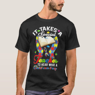 Autism Lärarpusselbit Speciellt Barn Kvinnor A T Shirt