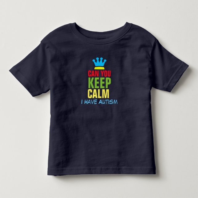 Autism Lugn@ _ Småbarn Bra Jersey T-Shirt (Framsida)