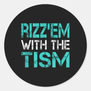 Autism Lusnyj Rizz Em med stimmemeautism A Runt Klistermärke