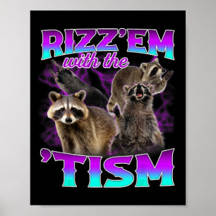 Autism Lusnyj Rizz Em med stimmemeautistisk R Poster