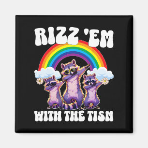 Autism Lusnyj Rizz Em med Tism Meme Autistic O Magnet
