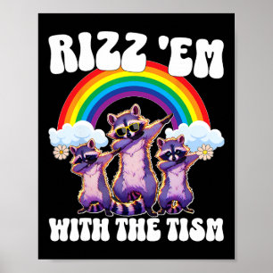 Autism Lusnyj Rizz Em med Tism Meme Autistic O Poster