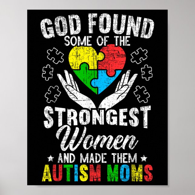 Autism Mamma Asd Awareness Autism Sptrum Disorder Poster (Framsidan)