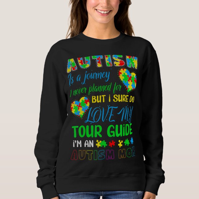 Autism Mamma Autism Awareness Autism är en källa T Shirt (Framsida)
