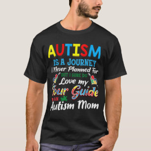 Autism Mamma Autism Awareness Autism är en resa T Shirt
