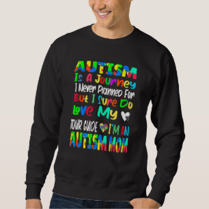 Autism Mamma Autism Awareness Puzzle Autism är en Lång Ärmad Tröja