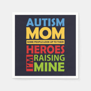 Autism Mamma Awareness Kampanj Pappersservett