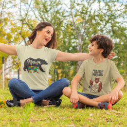Autism Mamma Björn med Björnunge T Shirt