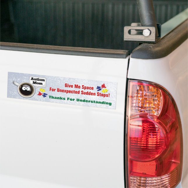 Autism Mamma Bumper Sticker Bildekal (På lastbil)