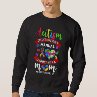 Autism Mamma Costume Women Autism Awareness Mamma Lång Ärmad Tröja